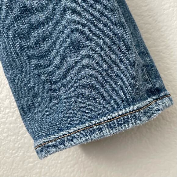 GAP Women's Skinny Jean Medium Wash Distressed Casual Denim Size 18 Cotton Blend - Picture 5 of 8